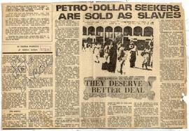 Petro-Dollar Seekers are ...