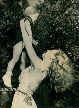 Michele Morgan and Her tw...