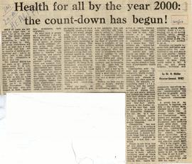 Health For all by the Yea...