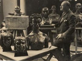Sculptor Sir Jacob Epstein.
