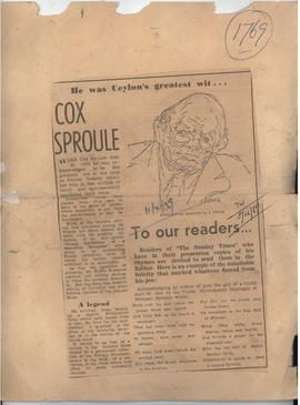 Cox Sproule