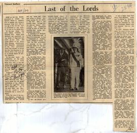 Last Of the Lords