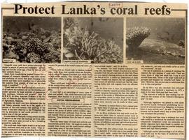 Protect Lanka's Coral Reefs