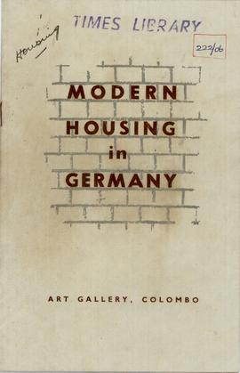 Modern Housing in Germany