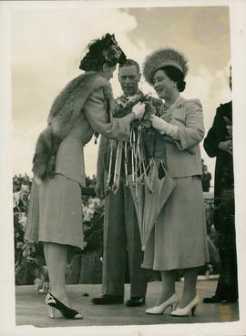 Queen Elizabeth Receiving...